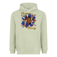 Matcha American honey with bee Heavyweight Hoodie - texasbilliewilder