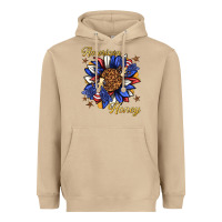 Mushroom American honey with bee Heavyweight Hoodie - texasbilliewilder