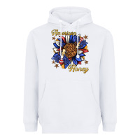 White American honey with bee Heavyweight Hoodie - texasbilliewilder