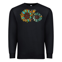 Black western sunflowers Premium Sweatshirt - RanaPortraitStore