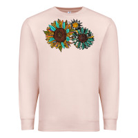 Pale Pink western sunflowers Premium Sweatshirt - RanaPortraitStore