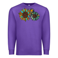 Purple western sunflowers Premium Sweatshirt - RanaPortraitStore