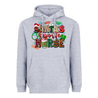 Heather Grey santas favorite nurse Heavyweight Hoodie - Zillion Design Studio