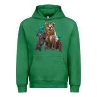 Emerald mama bear and baby bear Urban Hoodie - Artiststas