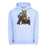 Pigment Grape Ice mama bear and baby bear Urban Hoodie - Artiststas