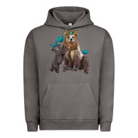 Pigment Tornado mama bear and baby bear Urban Hoodie - Artiststas