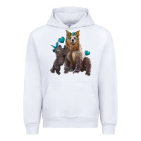 White mama bear and baby bear Urban Hoodie - Artiststas