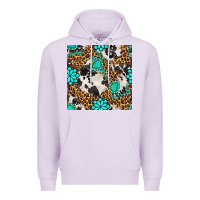 Lilac western turquoise seamless pattern Premium Hoodie - BundleAndBundleShop