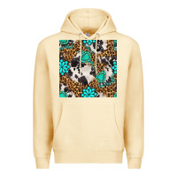 Pina Colada western turquoise seamless pattern Premium Hoodie - BundleAndBundleShop