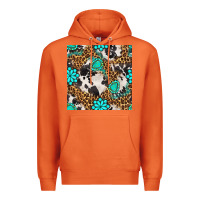 Carrot western turquoise seamless pattern Premium Hoodie - BundleAndBundleShop