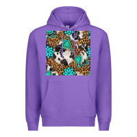 Purple western turquoise seamless pattern Premium Hoodie - BundleAndBundleShop