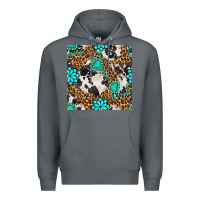 Rock western turquoise seamless pattern Premium Hoodie - BundleAndBundleShop