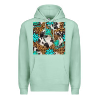 Seafoam western turquoise seamless pattern Premium Hoodie - BundleAndBundleShop
