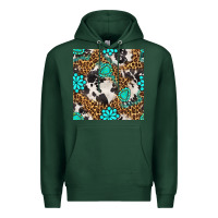 Sports Green western turquoise seamless pattern Premium Hoodie - BundleAndBundleShop