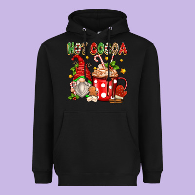 Heavyweight Hoodie hot cocoa gnome