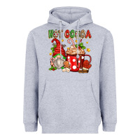 Heather Grey hot cocoa gnome Heavyweight Hoodie - Zillion Design Studio