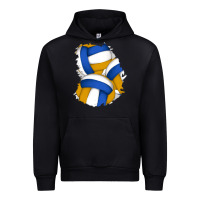 Black volleyball patch Urban Hoodie - AdoDesignShop