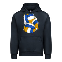Navy volleyball patch Urban Hoodie - AdoDesignShop