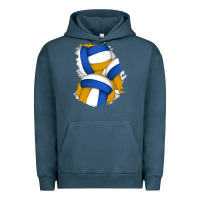 Pigment Midnight Navy volleyball patch Urban Hoodie - AdoDesignShop