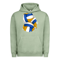 Pigment Oil Green volleyball patch Urban Hoodie - AdoDesignShop