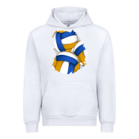 White volleyball patch Urban Hoodie - AdoDesignShop