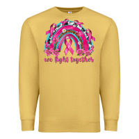 Antique Gold We Fight Together Rainbow Premium Sweatshirt - texasbilliewilder