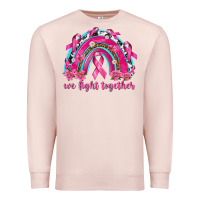 Pale Pink We Fight Together Rainbow Premium Sweatshirt - texasbilliewilder