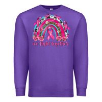 Purple We Fight Together Rainbow Premium Sweatshirt - texasbilliewilder