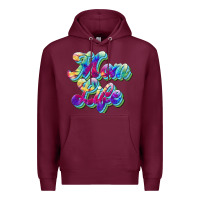 Burgundy mom life Premium Hoodie - JahusDesignShop