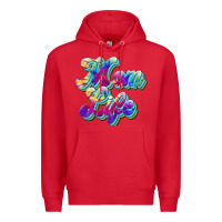 Red mom life Premium Hoodie - JahusDesignShop