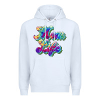 White mom life Premium Hoodie - JahusDesignShop