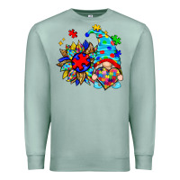 Seafoam autism sunflower gnome Premium Sweatshirt - Zillion Design Studio