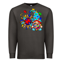 Smoke autism sunflower gnome Premium Sweatshirt - Zillion Design Studio