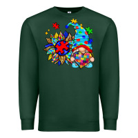 Sports Green autism sunflower gnome Premium Sweatshirt - Zillion Design Studio