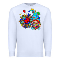 White autism sunflower gnome Premium Sweatshirt - Zillion Design Studio