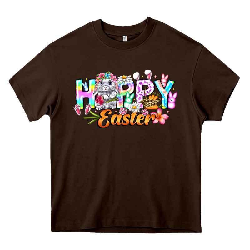 Happy Easter Heavy Core Tee by CowhideDigitalArt | Teevron