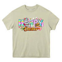 Mossy Happy Easter Heavy Core Tee - CowhideDigitalArt