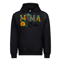 Black blue mama bear with cute bear Urban Hoodie - Artiststas