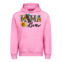 Fuchsia Pink blue mama bear with cute bear Urban Hoodie - Artiststas
