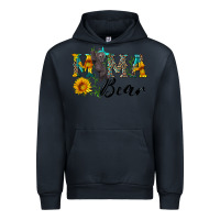 Navy blue mama bear with cute bear Urban Hoodie - Artiststas