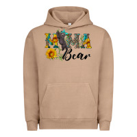 Blue Mama Bear With Cute Bear Urban Hoodie | Teevron