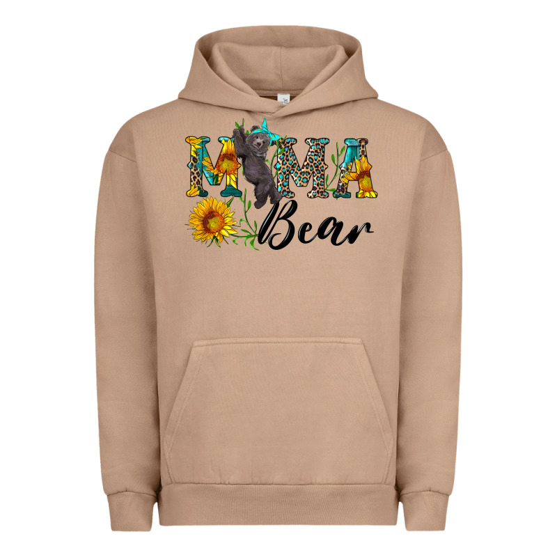 Blue Mama Bear With Cute Bear Urban Hoodie by Artiststas | Teevron
