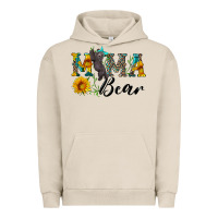 Pigment French Oak blue mama bear with cute bear Urban Hoodie - Artiststas