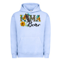Pigment Grape Ice blue mama bear with cute bear Urban Hoodie - Artiststas