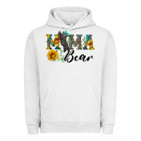 Pigment Lunar Rock blue mama bear with cute bear Urban Hoodie - Artiststas