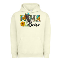 Pigment Pistachio blue mama bear with cute bear Urban Hoodie - Artiststas