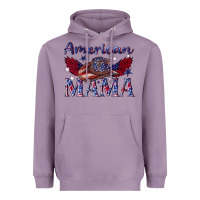 Lavender American mama with cowboy Heavyweight Hoodie - texasbilliewilder