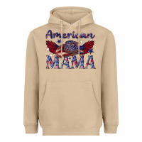 Mushroom American mama with cowboy Heavyweight Hoodie - texasbilliewilder
