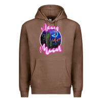 Chestnut neon moon Premium Hoodie - JahusDesignShop