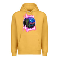 Mustard neon moon Premium Hoodie - JahusDesignShop